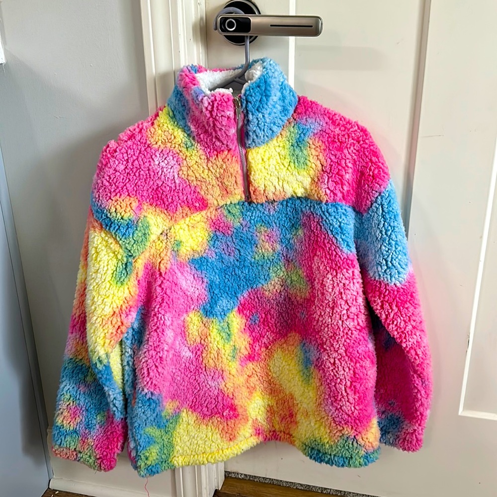 Peach Love multi color sherpa
